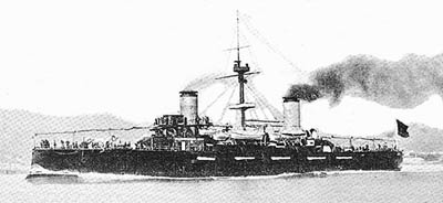  Foto del crucero protegido Cristóbal Colón.