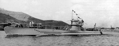 Sumergible Tipo VII alemán el U-573.