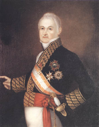 Retrato al oleo de don José Sartorio y Terol. XIX Capitán General de la Real Armada Española.