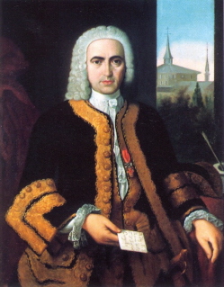Retrato de don José Campillo y Cossío. Intendente General de la Real Armada Española.