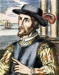  Representación coloreada de Juan Ponce de León.