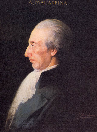 Óleo de don Alejandro de Malaspina. Brigadier de la Real Armada Española.