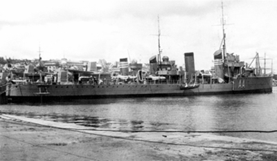  Foto del destructor Almirante Antequera.