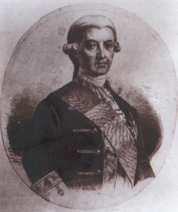 Retrato al oleo de don Andrés Reggio y Brachiforte Saladino y Colonna. Teniente general de la Real Armada Española. Caballero de Justicia en la Orden de San Juan de Jerusalén de Rodas y Malta.