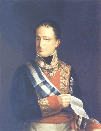 Retrato al óleo de don Ángel Laborde y Navarro. Jefe de escuadra de la Real Marina Española. Cruz de la Real y Distinguida Orden Española de Carlos III, pensionada. Matemático.