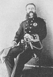 Fotografía en blanco y negro de don Antonio Eulate. Vicealmirante de la Real Armada Española.