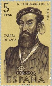 Archivo:Cabeza-de-Vaca sello5ptas.jpg