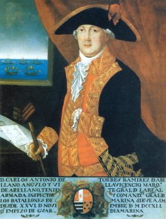  Carlos Antonio de Torres Angulo Villavicencio y Ramírez de Arellano. Teniente general de la Real Armada Española. IV Marqués de Arellano. Cortesía del Museo Naval. Madrid.