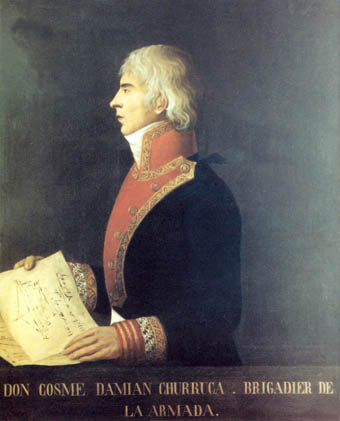  Retrato al óleo de don Cosme Damián de Churruca.