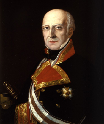 Retrato de don Francisco Javier Rovira Fernández de Mesa. Teniente general de la Real Armada Española. Comisario General de Artillería. Caballero Justicia de la Soberana y Militar Orden Hospitalaria de San Juan de Jerusalén de Rodas y de Malta.