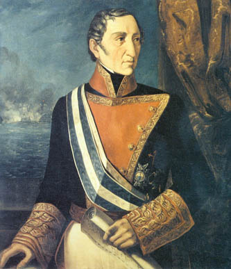 Retrato al oleo de don Francisco Javier de Uriarte y de Borja. XVIII Capitán General de la Real Armada Española. Presidente del Almirantazgo. Caballero profeso de la Militar Orden de Santiago. Placa de la Gran Cruz de la Real y Muy Distinguida Orden Española de Carlos III. Consejero de S. M. en el Supremo de la Guerra.