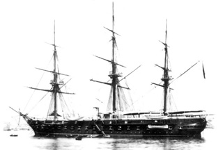  Fragata de 1ª clase Gerona fotografía en blanco y negro.