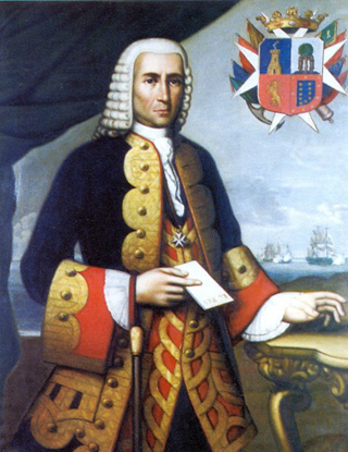 Retrato de don José Alonso Pizarro. Marqués del Villar. Virrey y Capitán General del virreinato de Nueva Granada. Cortesía del Museo Naval de Madrid.