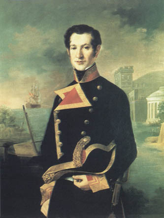 Óleo de don José de Córdova y de Rojas. Capitán de navío de la Real Armada Española.