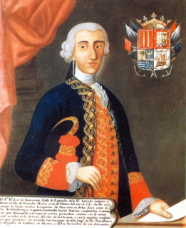 Retrato de don José Francisco Díaz de San Vicente y Olarte. Teniente general de la Real Armada Española. Capitán General del Departamento de Ferrol. Cruz de la Real y Muy Distinguida Orden de Carlos III, pensionada. Cortesía del Museo Naval de Madrid.