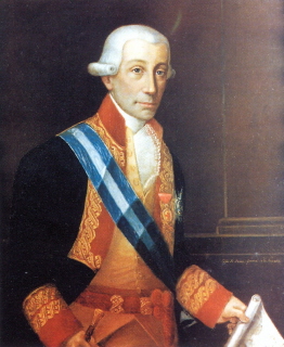 Retrato de don Juan de Arraoz y Caro. Teniente general de la Real Armada y Comendador de ls Real y Militar Orden de Montesa.
