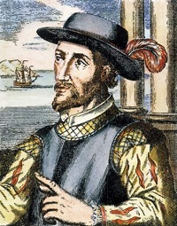 Representación coloreada de Juan Ponce de León.