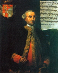 Óleo con la figura de don Luis Vicente Velasco