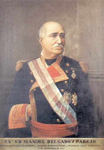 Óleo de don Manuel Delgado y Parejo. Contralmirante de la Real Armada Española. Comendador de la Real y Muy Distinguida Orden de Carlos III.