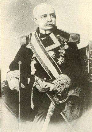 Óleo de don Patricio Javier Montojo y Pasarón. Contralmirante de la Real Armada Española.