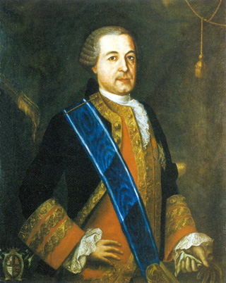  Retrato de don Pedro Castejón y Salazar. Teniente general de la Real Armada Española. Secretario de Estado y del Despacho Universal de Marina. I Marqués de González Castejón. Gran Cruz de la Real y Muy Distinguida Orden de Carlos III. Cortesía del Museo Naval. Madrid.