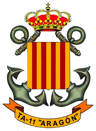 Escudo del transporte de ataque Aragón TA-11