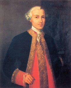  Retrato de don Vicente Gonzalez-Valor y Bassecourt. Capitán de navío de la Real Armada Española. Caballero profeso de la Militar Orden de Santiago. I Marqués de González